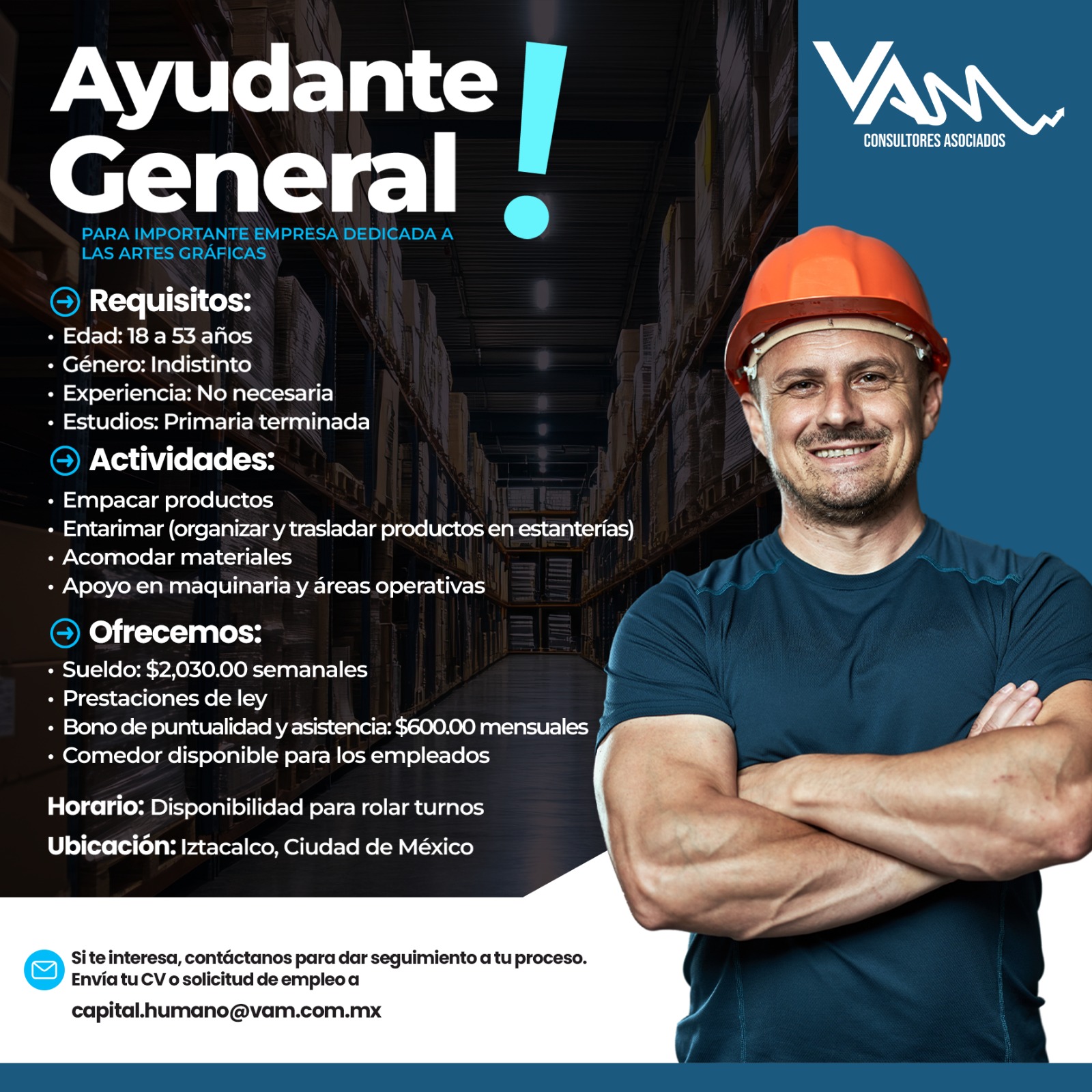 Vacante-Ayudante General